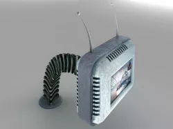 Futuristic Retro TV 3D model