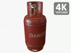 Gas Bottle 12L Low-poly  3D model