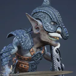 Goblin Gladiator Low-poly  3D model