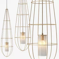 Hamilton Conte Zeppelin Pendant Light 3D model