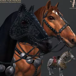Horse for Heroes Low-poly  3D model
