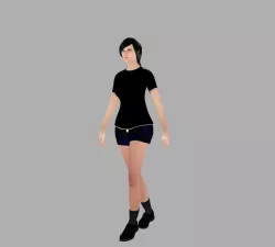 Hot girl 3D model