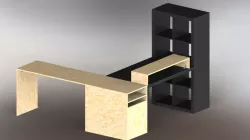 Ikea Work Desk with Modifications