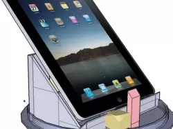 Ipad & Standard Tablets Wont Tip Over Easily / Custom Stand Designed with 8 Storage Compartments And