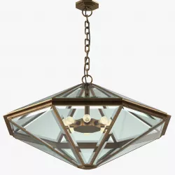Italian 50s Octagonal Chandelier 3D model