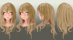 kaori miyazono hair style 3D model