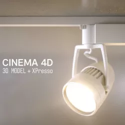 LED SPOT LIGHT - C4D XPresso  3D model