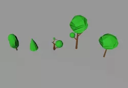 Low Poly Trees Low-poly  3D model