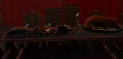 Medieval Table Setting  3D model