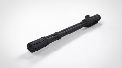 minigun gatling 3D model