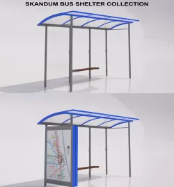 MMCite Skandum Bus Shelter Collection 3D model