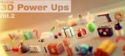 Mobile Power Ups Vol 2 Low Poly Set Pack Low-poly  3D model