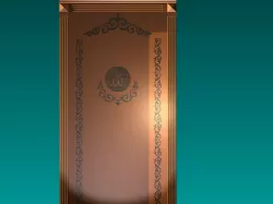 Nice wooden door with ornaments #2