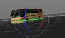 Old Bus-Rigged Low-poly  3D model