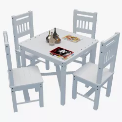 Outdoor Table With Chairs 01 3D model
