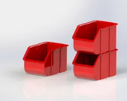 Plastic bin large