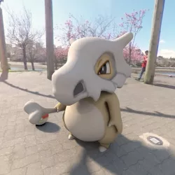 Pokemon cubone  Low-poly  3D model