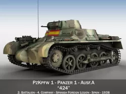 PzKpfw 1 - Panzer 1 - Ausf A - 424 3D model