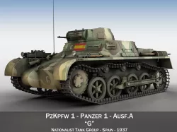 PzKpfw 1 - Panzer 1 - Ausf A  - G 3D model