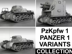 PzKpfw 1 - Panzer 1 - Collection 3D model