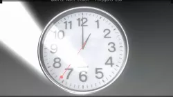 Quartz Wall Clock Low-poly  3D model