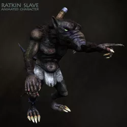 Ratkin Slave Low-poly  3D model