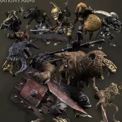 RATKINS ARMY Low-poly  3D model