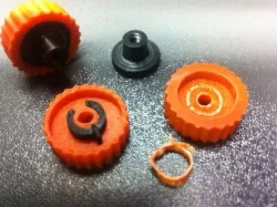 Replicator 2x Upgrade: Indexable Print Bed Leveling Nobs
