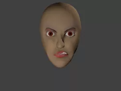 Rigged Face 3D model