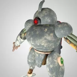 robot browny  Low-poly  3D model