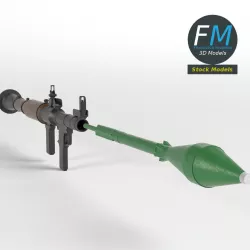 RPG-7 rocket launcher 3D model