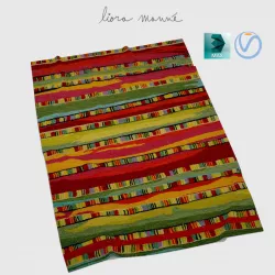 Rug Stripe Fiesta 3D model