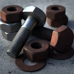 Rusty Bolts Set - PBR Low-poly  3D model