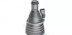 Saturn F1 Rocket Thrust Chamber And Nozzle Extention