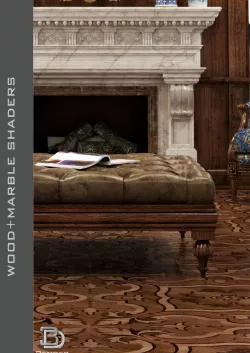 Shaders for VrayforC4D - Bundle 02 Marble and Wood 3D model