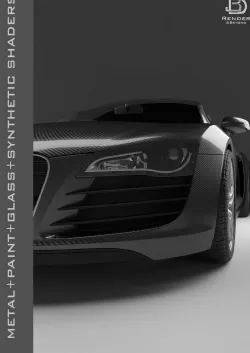 Shaders for VrayforC4D - Bundle 04 Metal-Paint-Glass-Synthetic 3D model
