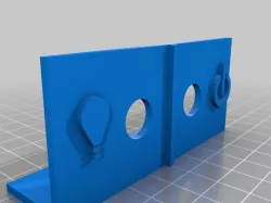 Solidoodle 3 Power/Light switch bracket