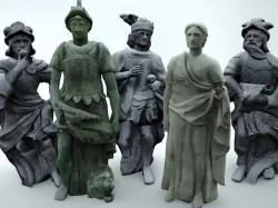 Statues Pack Vol 1 Low-poly  3D model