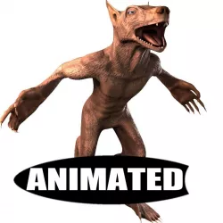 Stylized WereWolf Low-poly  3D model