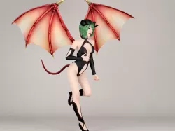 Succubus girl Leila pose 01 3D model