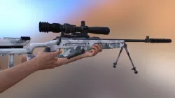 SV-98 Old Sniper Low-poly  3D model