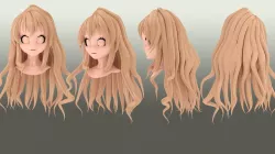 Taiga Aisaka Hair style 3D model