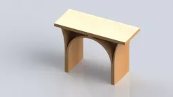 This is a model of the Mike Jarvi steam bent bench