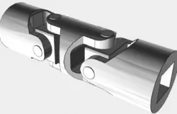 Universal joints with friction bearing