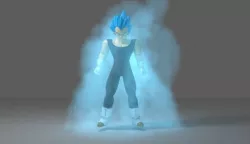 Vegeta Super Saiyan Blue Low-poly  3D model