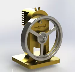 Very very very simple micro steam engine. 