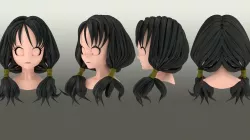 Videl Hair style 3D model