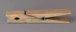 Wood clothespin 3D model