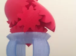 Yet Another (PLA) Heart Gear Stand