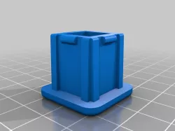 1" Square Tube End Cap
